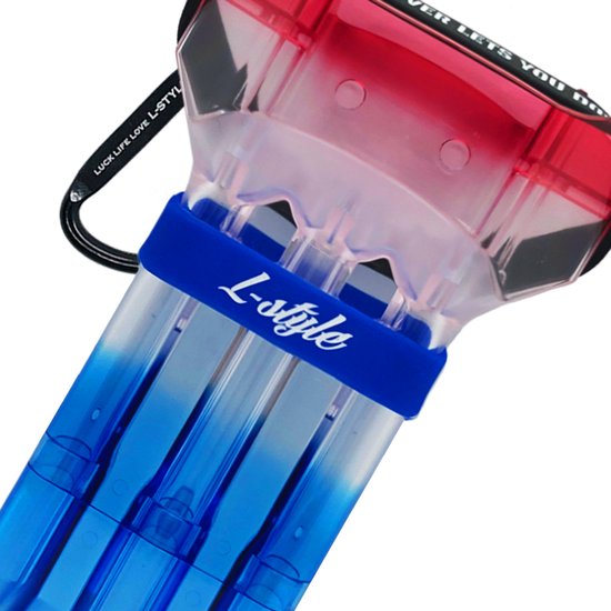 L-Style Krystal One N9 Tri Color Blue Hawaii - Dart Case van L-Style — afbeelding 4