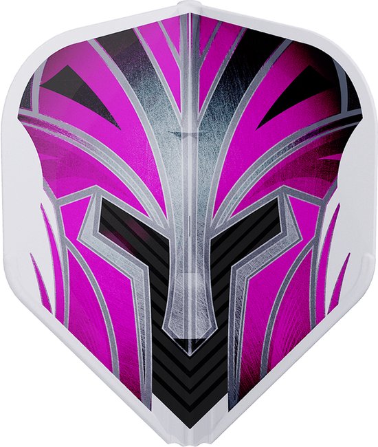 L-Style EZ L1 Prime Series Pink Clear White - Dart Flights van L-Style — afbeelding 2