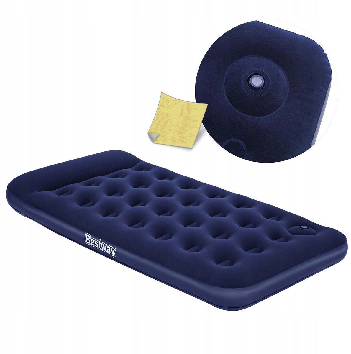 Bestway Eenpersoons Luchtbed 188x99x22cm met Ingebouwde Voetpomp
