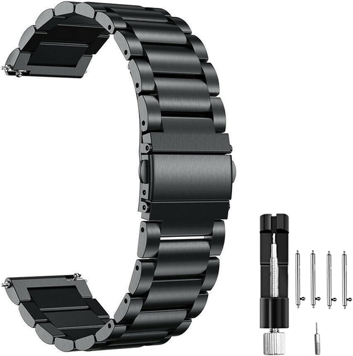 Quick Release RVS Loop Straps - Compatibel voor Samsung - Huawei Horloge - 22mm 20mm Horlogeband - 20 mm RVS