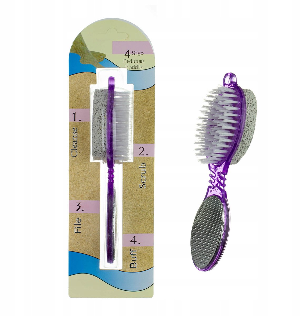 Multifunctioneel voetverzorgingshulpmiddel (4-in-1)