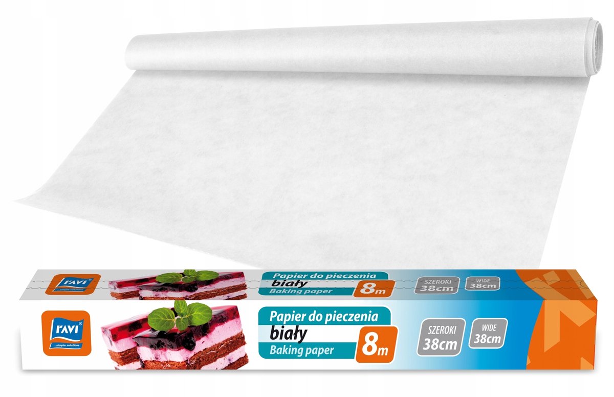 Ravi Bakpapier 6m x 2m - Wit, Hittebestendig, Antiaanbaklaag