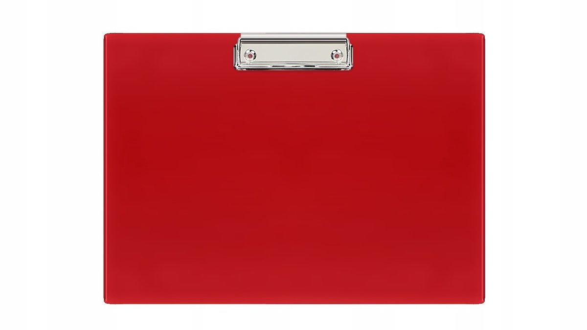Biurfol Klembord A4 Horizontaal Rood - Stevig PVC met Metalen Klem