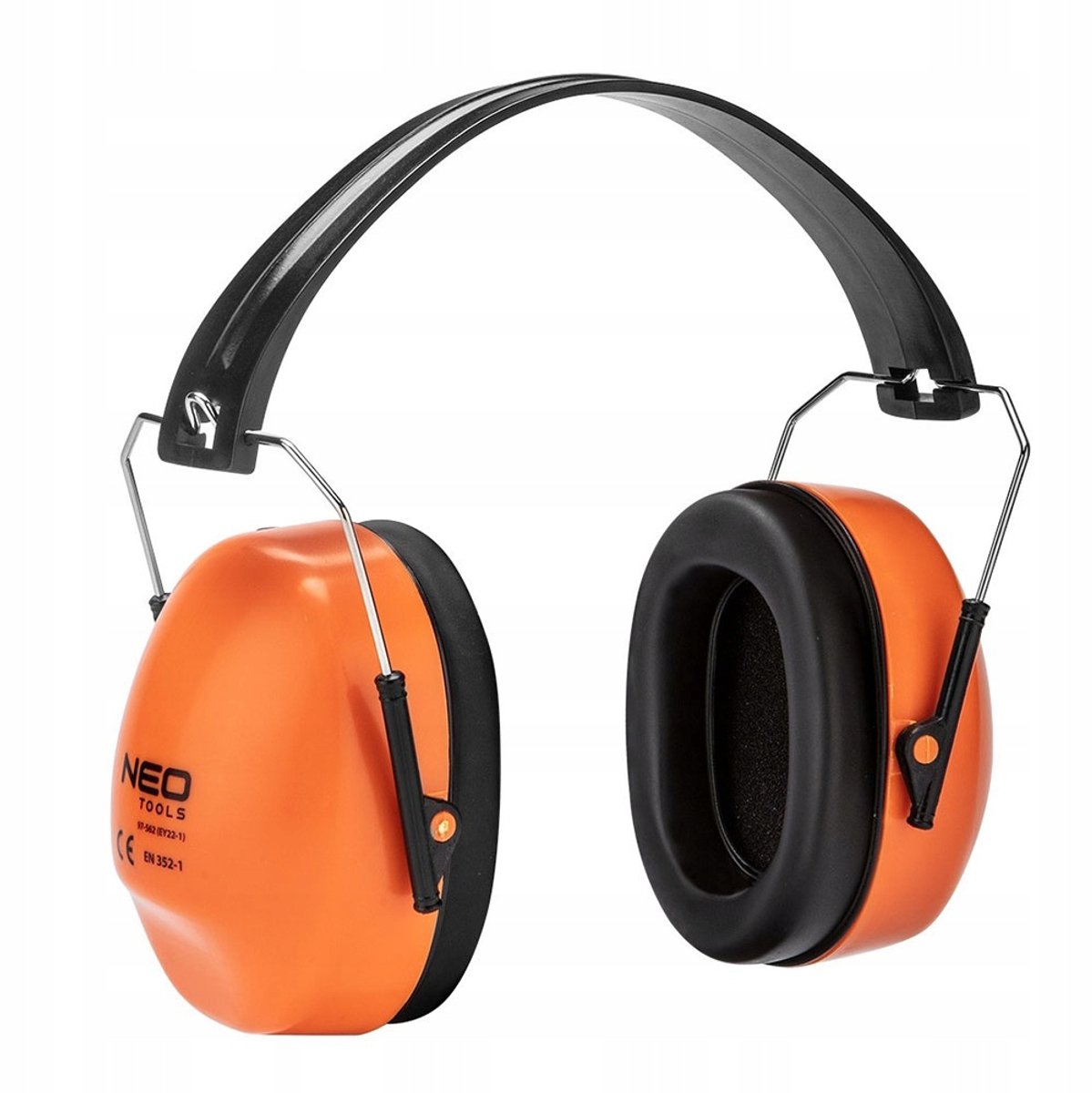 Neo 97-562 Oranje Gehoorbescherming met Metalen Hoofdband