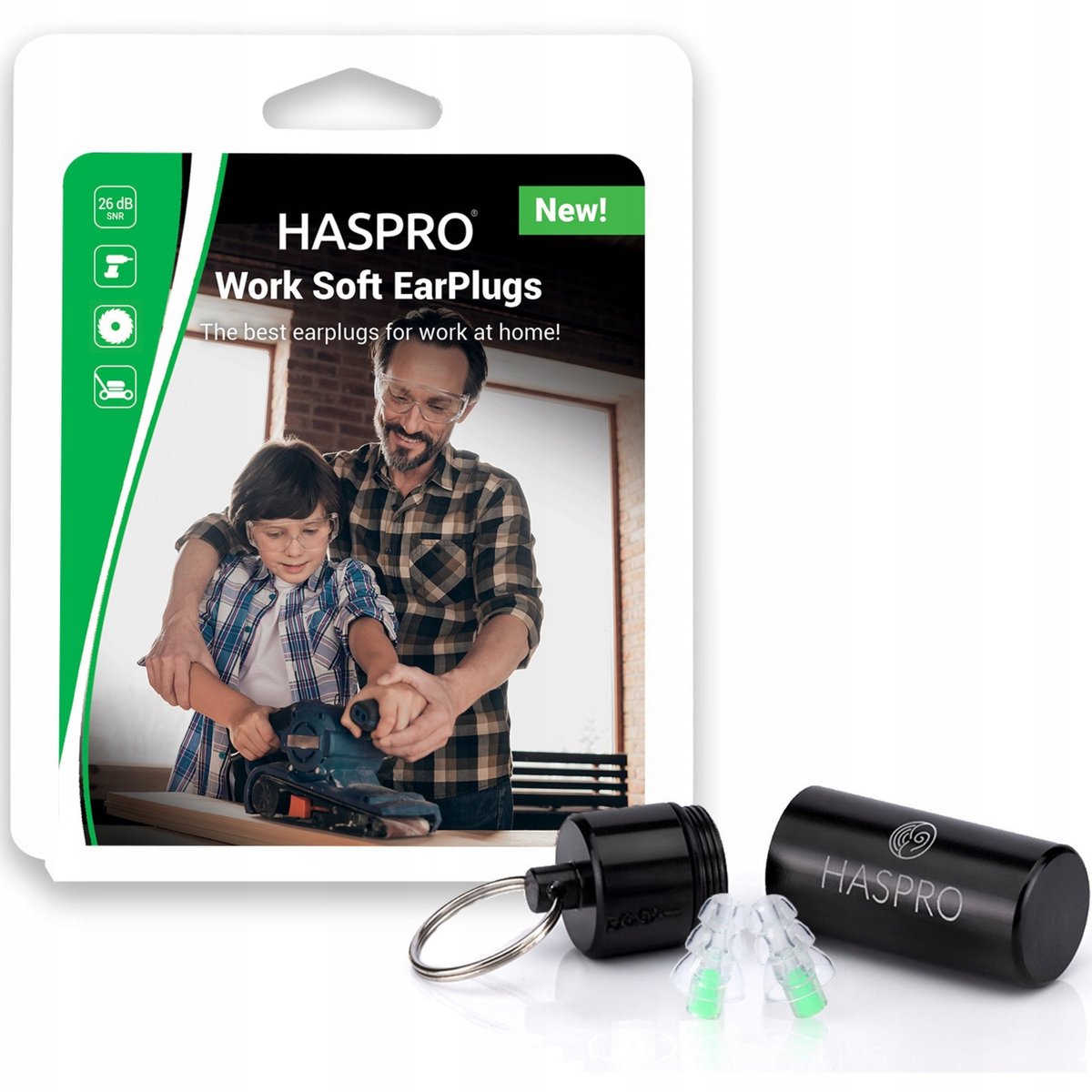 HASPRO Work Oordopjes – Universeel – SNR 30 dB