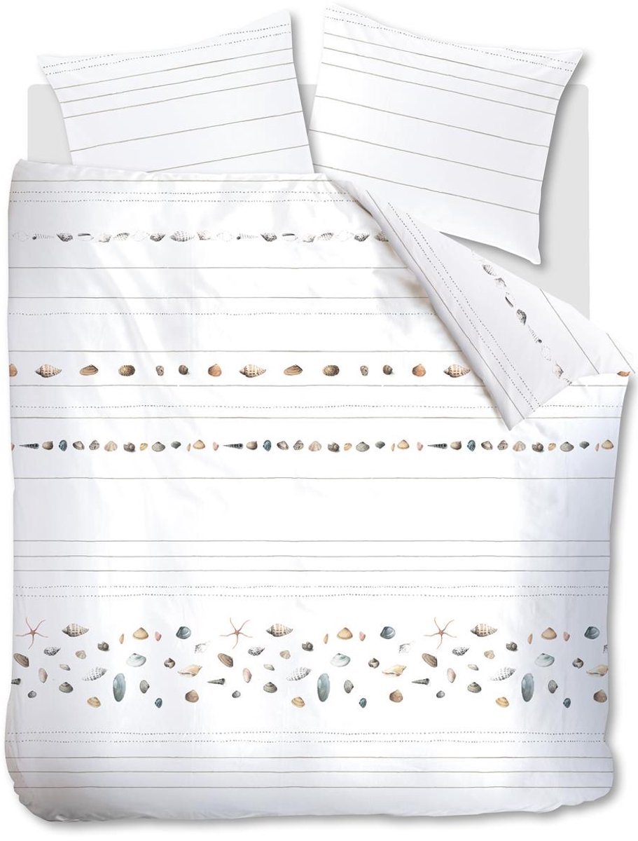 Marjolein Bastin Beach dekbedovertrek - Lits-Jumeaux XL - 260x200/220 - Naturel