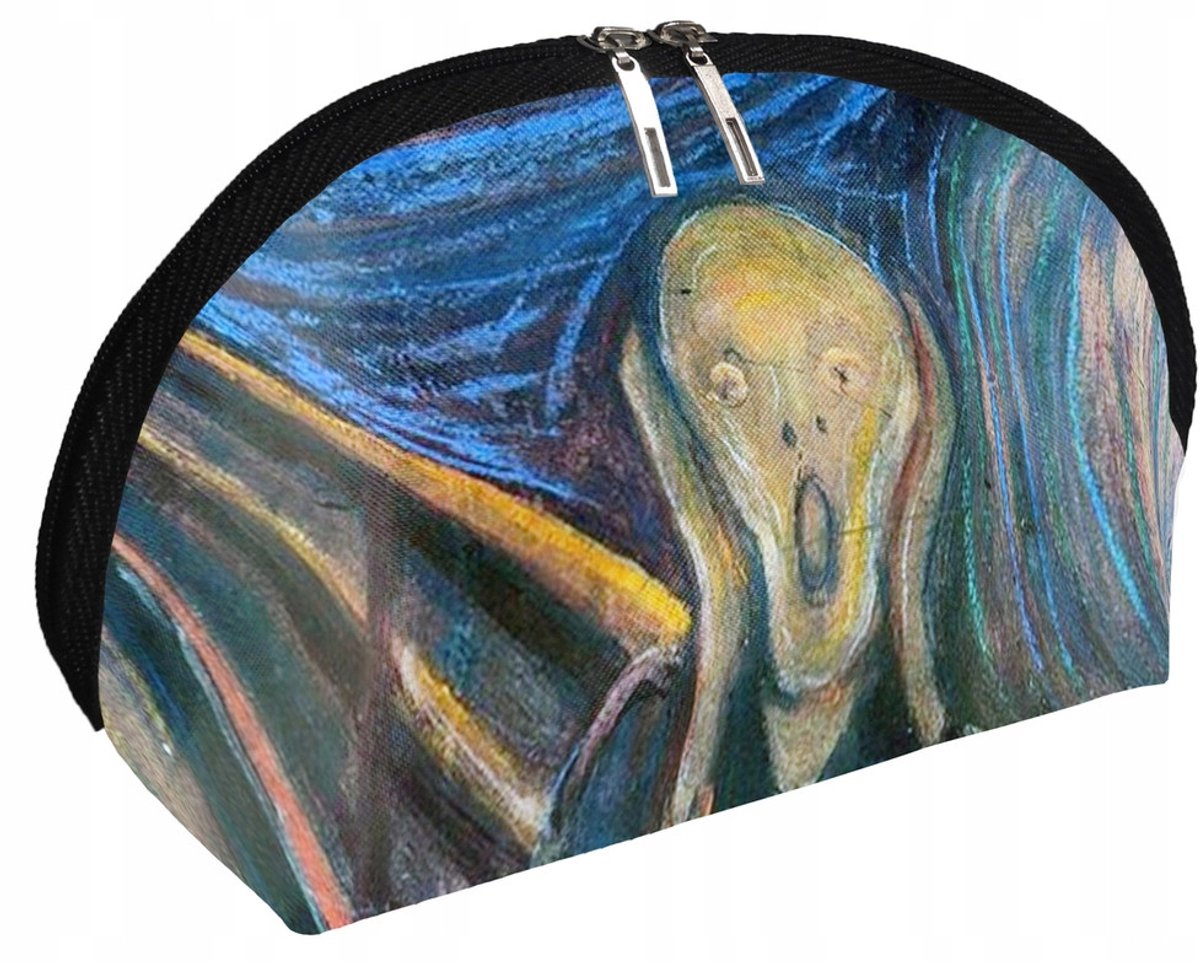 Edvard Munch "De Schreeuw" Cosmetische Tas - Uniek Ontwerp