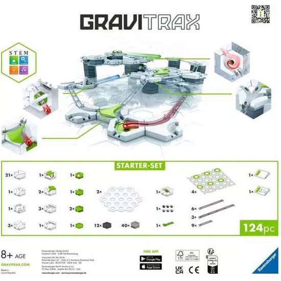 GraviTrax® Starter Set - Knikkerbaan - 122 onderdelen