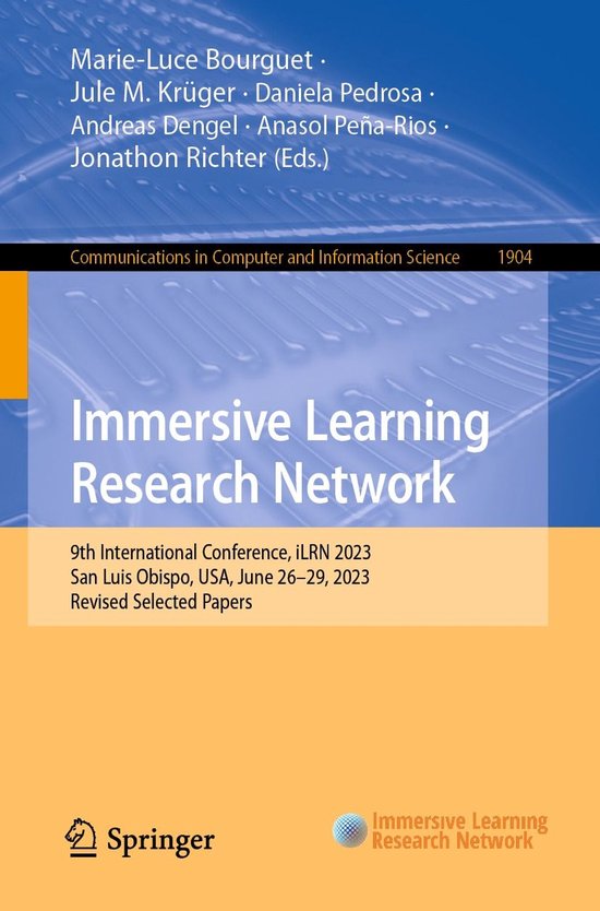 Springer Nature Proceedings Computer Science - Immersive Lea ... - cover
