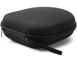Hoofdtelefoonhoes - Harde hoes - Hoofdtelefoon opberghoes - Schokbestendige hoes - Draagbare hoes - Composiet materiaal - Zwart