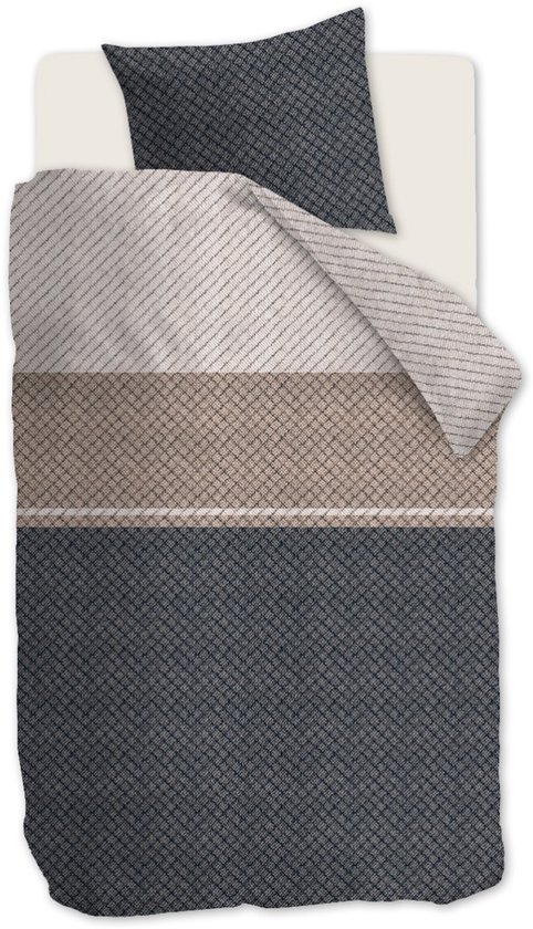 Housse de couette Beddinghouse Naomi Anthracite 1 personne