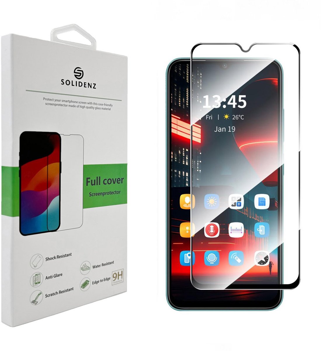 Solidenz Screenprotector - Geschikt voor Samsung Galaxy A17 - Premium Fullcover