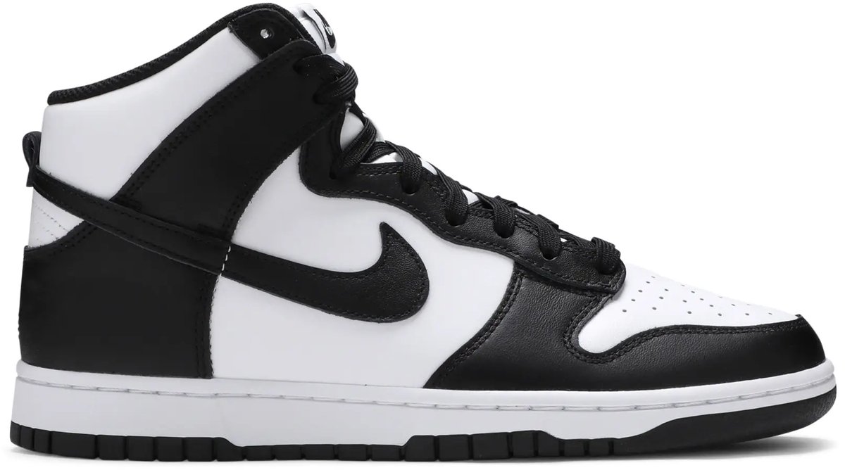Nike Dunk High Panda Zwart