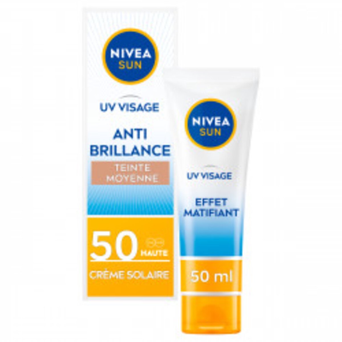 NIVEA Sun Zonnecrème Gezicht Anti-Shine SPF 50 - 50 ml