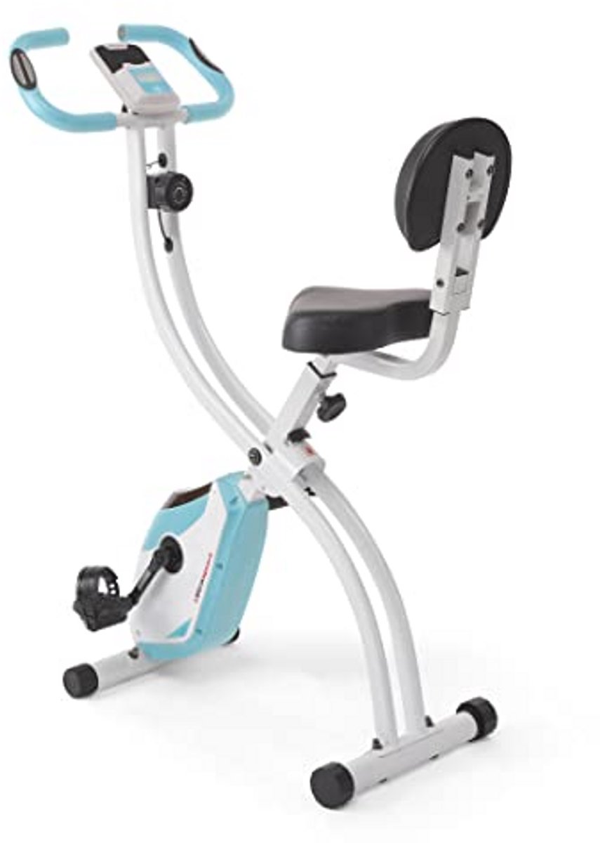 Fietsen Thuis: Opvouwbare Fitnessfiets met Hartslagmeter en LCD Scherm