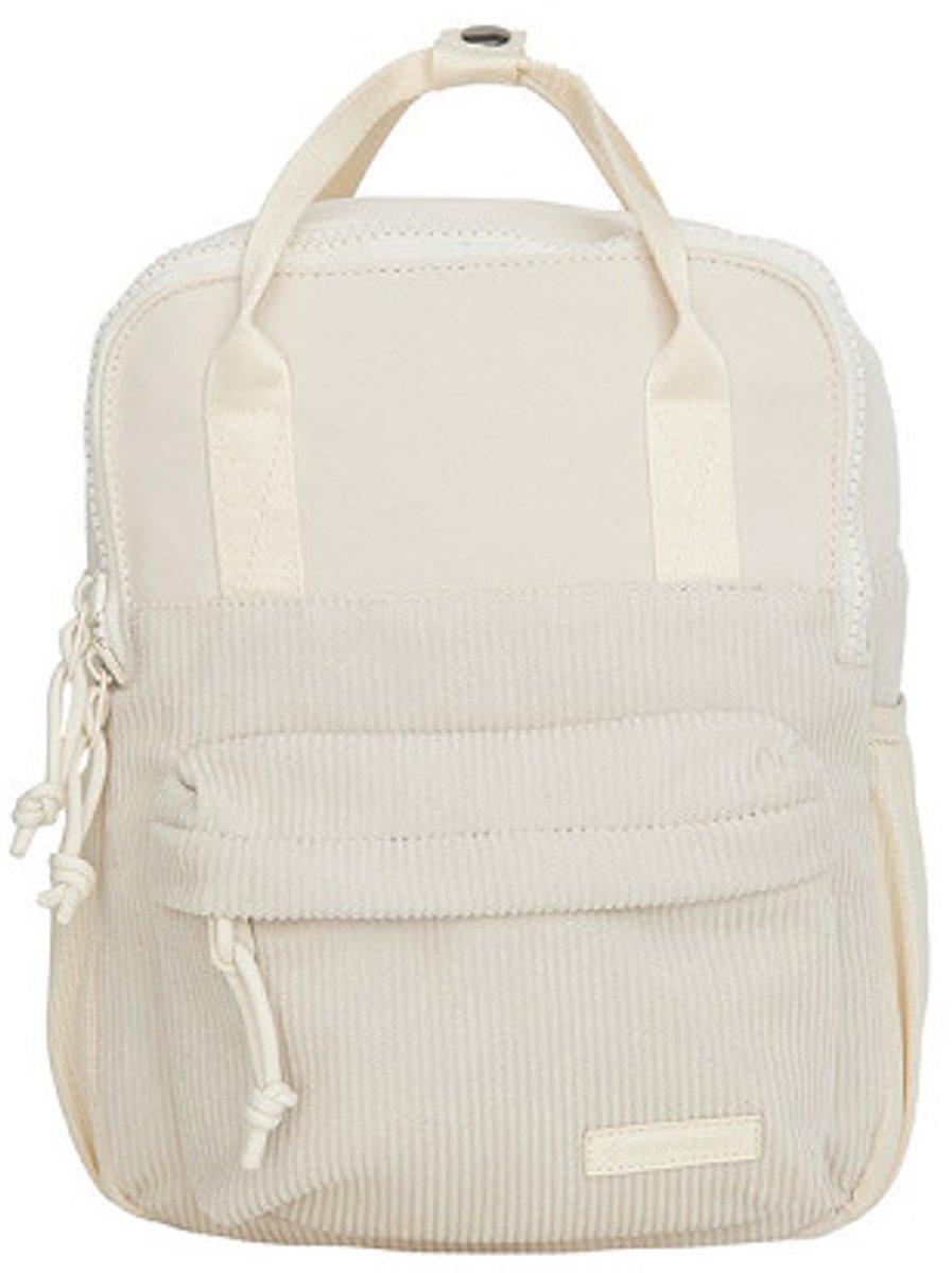 New Rebels Ribbi Juno Handel Backpack mini – Ribstof 900D Polyester 13L Lichtgewicht & Comfortabel – 23x10x31 cm – Dames & Heren Rugzak Beige – foto 8