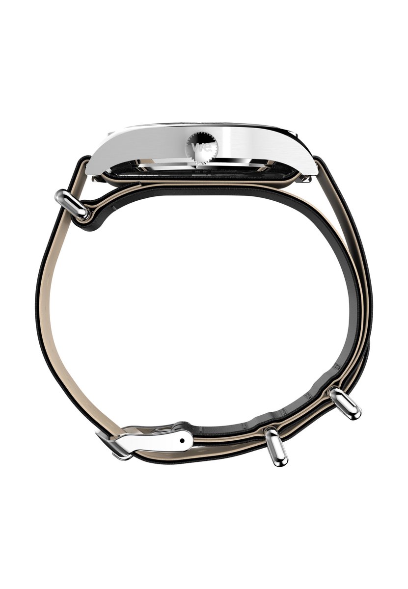 Timex Timex Weekender New England 3 Hand Quartz Analoog Horloge Zwart Kast: 100% Roestvrij Staal | Armband 100% Leer 39 mm TW2Y35800AJ, TW2Y35900AJ