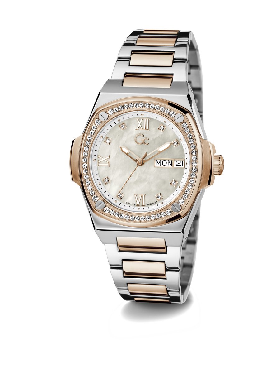 Gc Gc Idol Lady Analoog Horloge Twee Toon Case: 100% Stainless Steel | Armband: 100% Stainless Steel 34 Y98005L1MF, Y98008L1MF