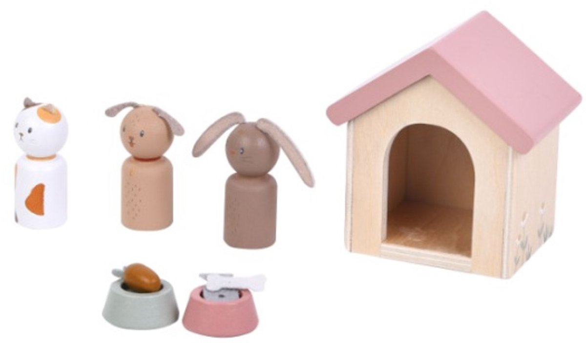 Little Dutch - Aanvulset Poppenhuis - Huisdieren FSC — afbeelding 4