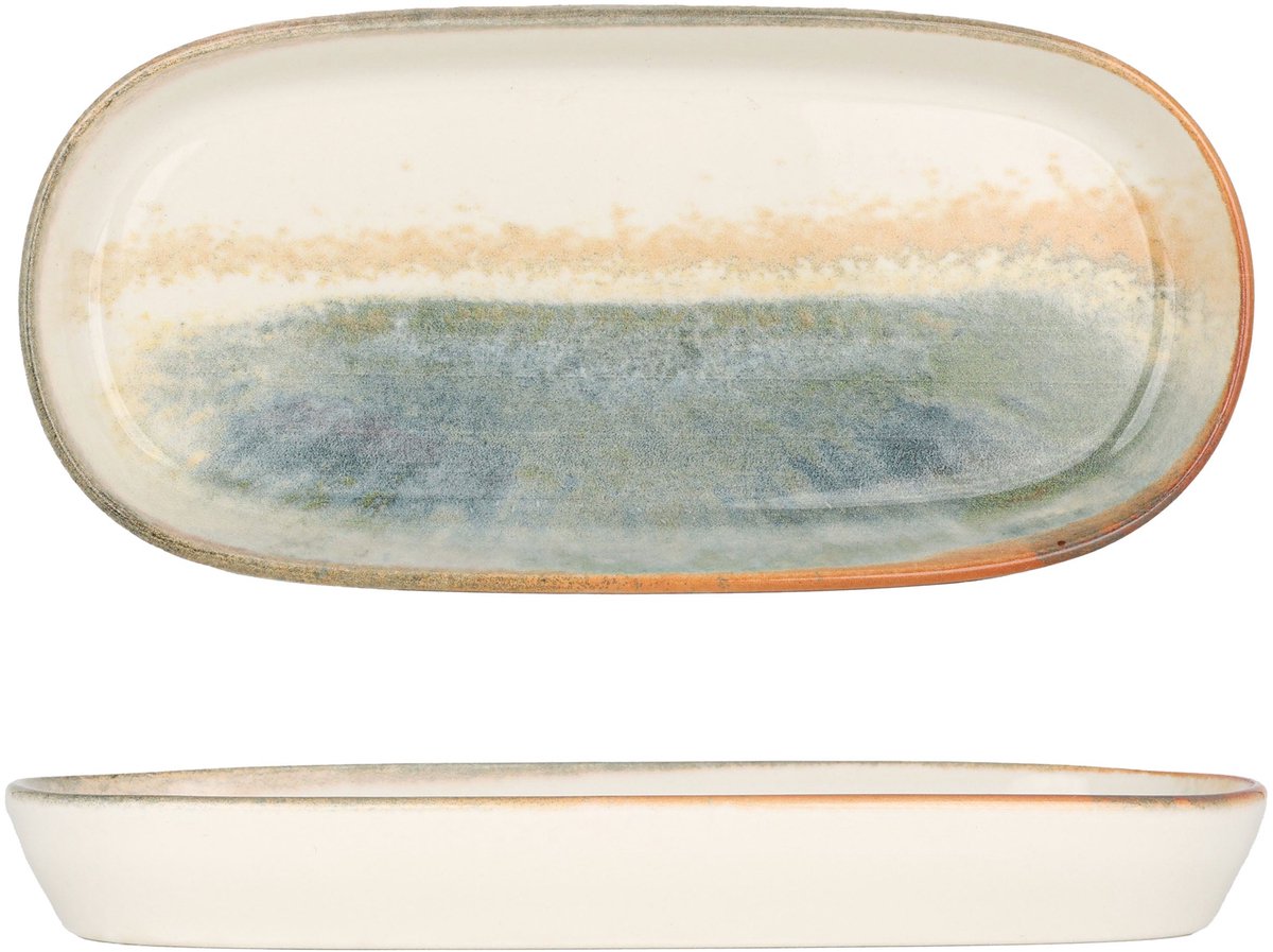Bonna Serveerschaal - Fium - Porselein - 18 cm - set van 4