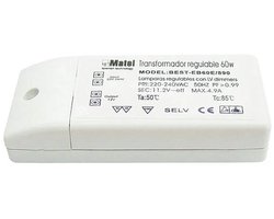Onlex Mattel Elektronische Transformator 12v 60w Zilver