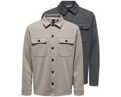 Only & Sons Heren Overhemd jas / overshirt 2 pack Newkodyl