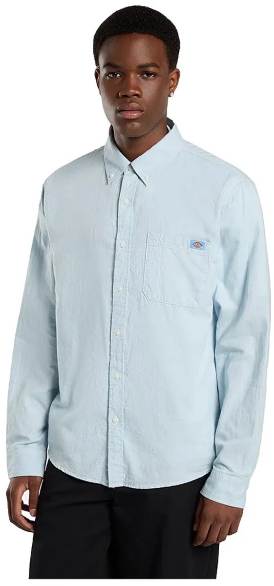 Dickies Gallatin Overhemd Met Lange Mouwen S Man Glacier Lake