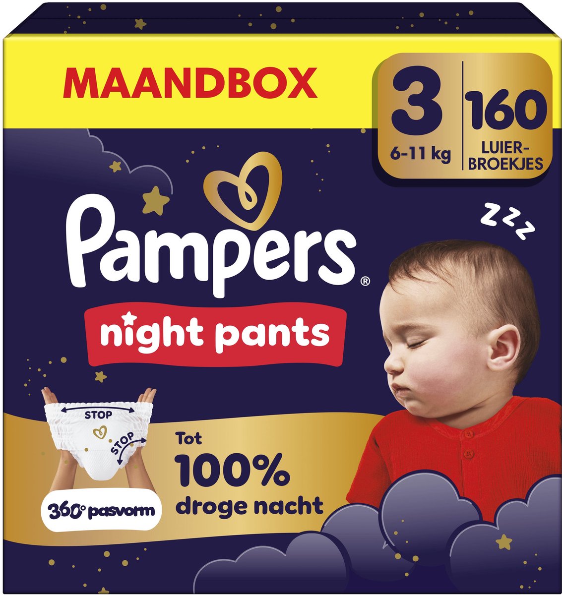 Pampers Night Pants Maandbox maat 3