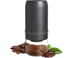 Elektrische Koffiemolen Draagbaar Met Molenstenen Inclusief Reinigingsborstel Tot Tien Kopjes Per Oplading Voor Espresso Reizen Camping En Thuisgebruik
