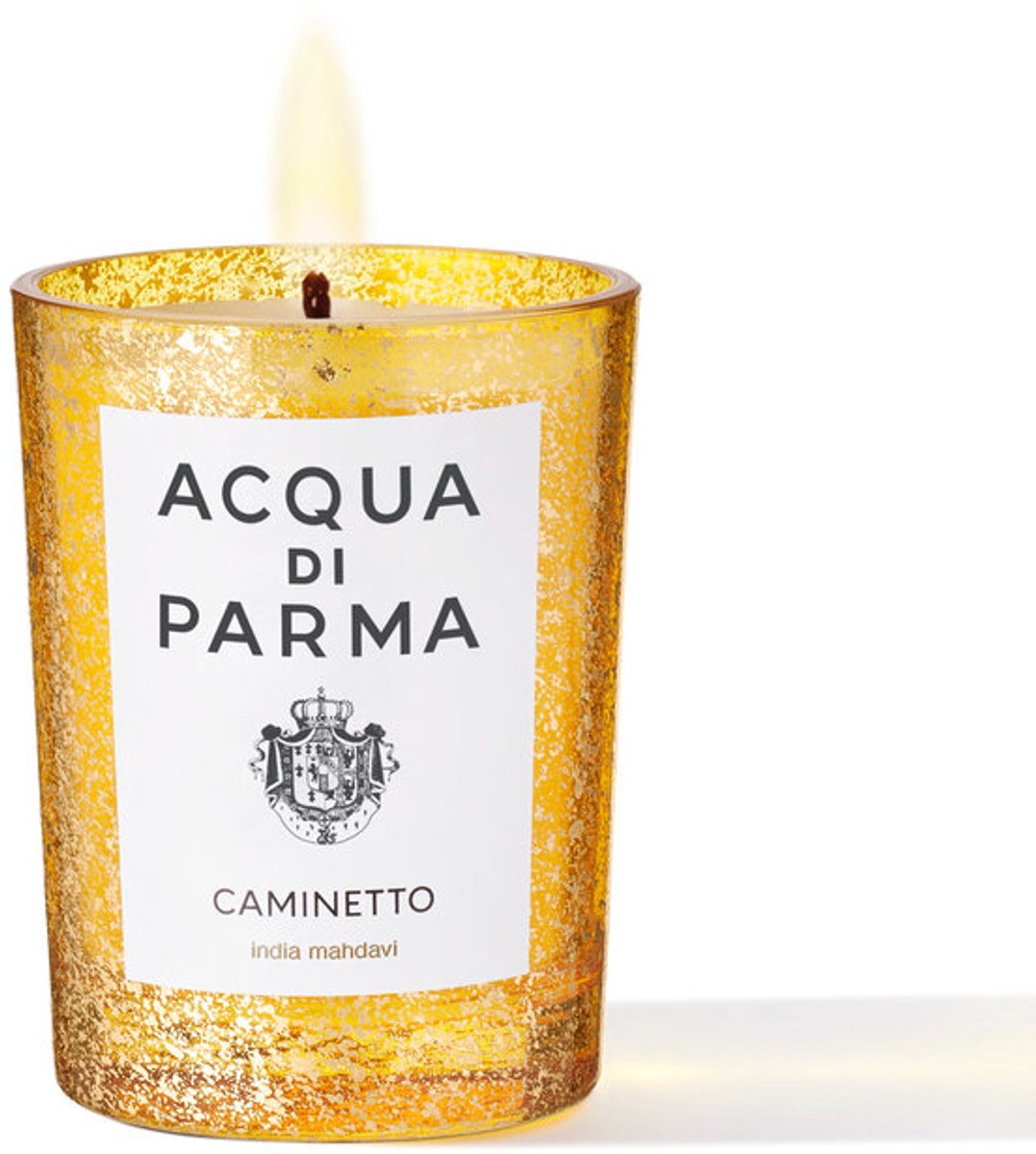 Acqua di Parma Caminetto, Rond, Geel, Groen (balsam), Kasjmierhout, Citrus, Mandarijn, Muskus, Peper, Sandelhout, 50 uur, 1 stuk(s)