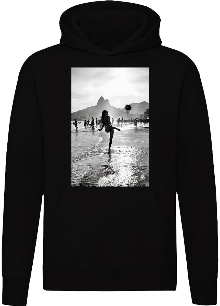 Vrouw strandvoetbal Hoodie - unisex - Zomer - Strand - trui