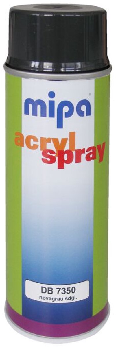 MIPA - 1K acryl lak spray - DB 7350 Novagrijs - 400 ml - zijdeglans