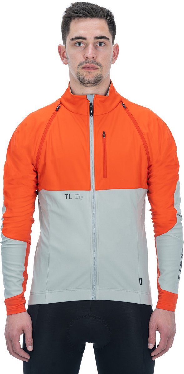 Cube Teamline Jas Oranje XS Man
