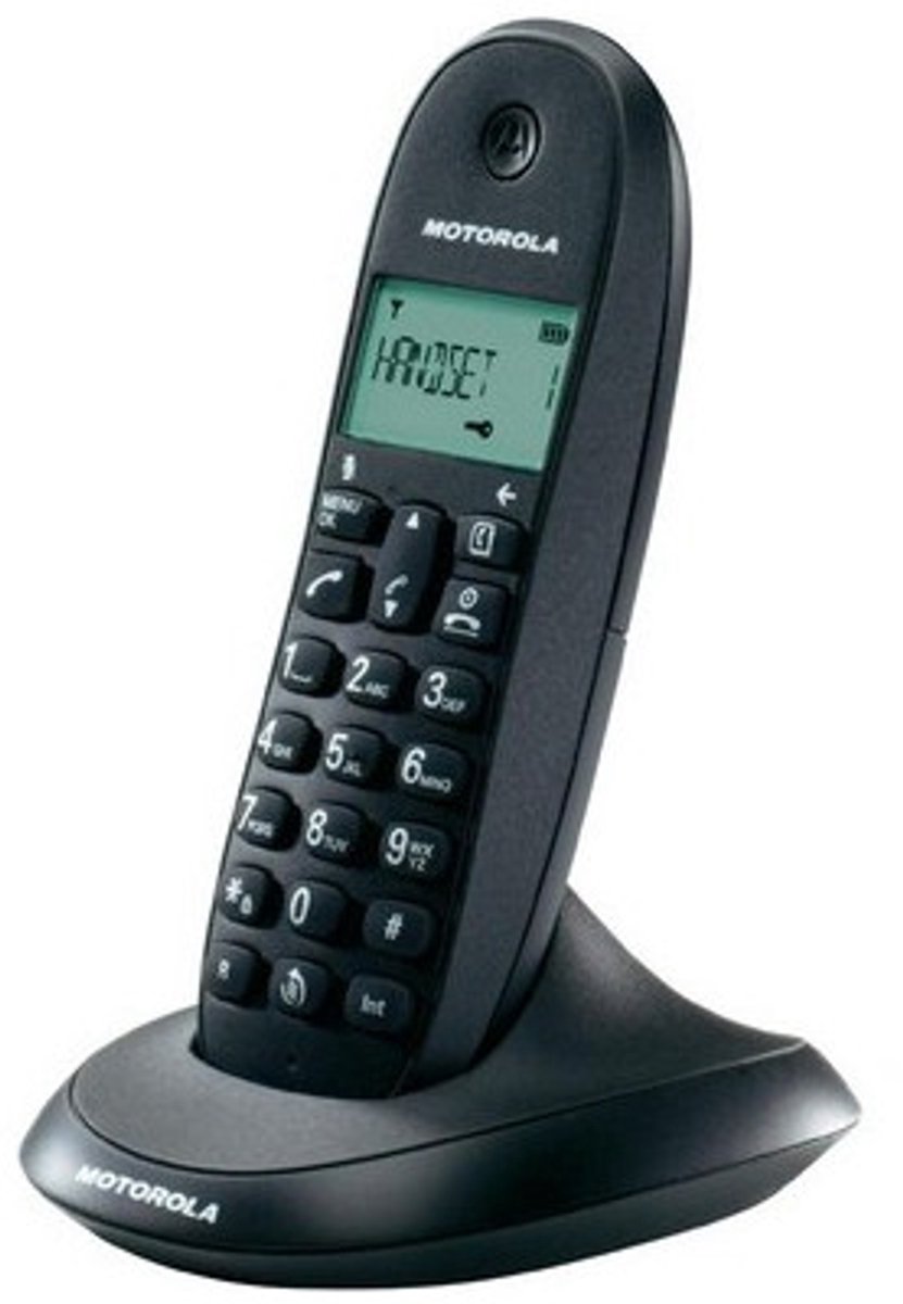 Motorola C1001L - Single DECT telefoon - Nummerherkenning - Zwart