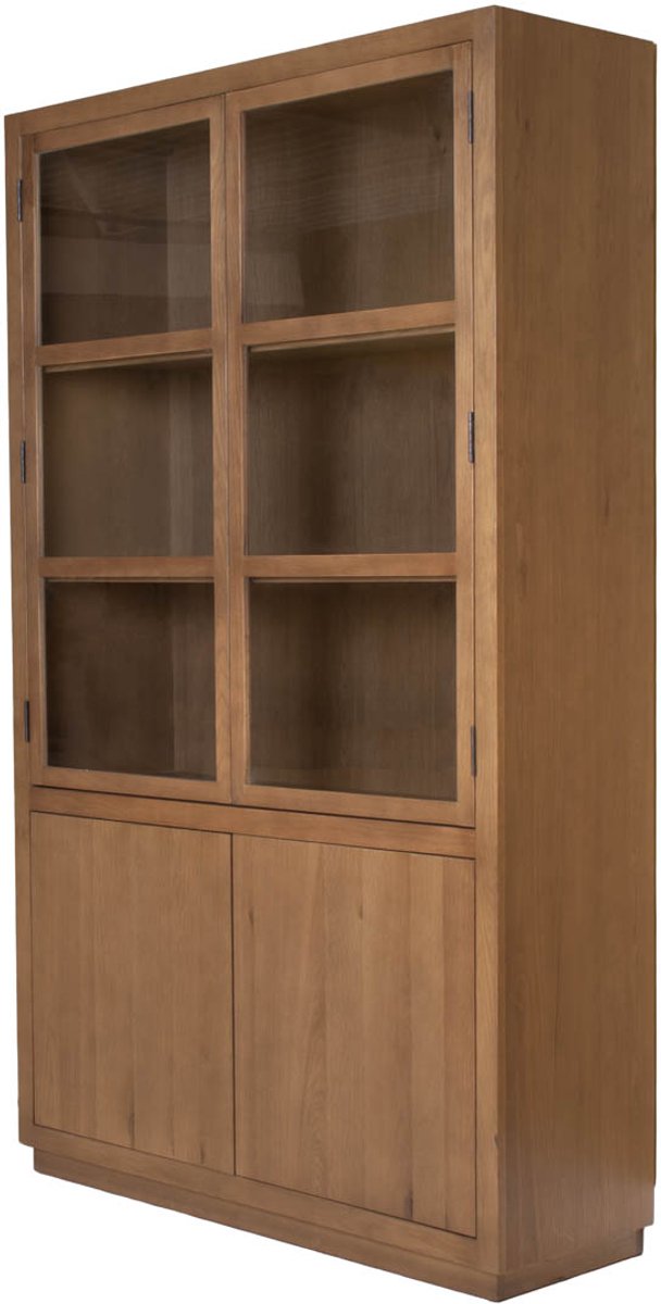 DÉJA Living Vitrinekast Cuenca - Bruin Eiken - 120x40x200cm