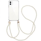 iMoshion Backcover avec cordon + bracelet - Coque iPhone 11 Perles - Transparente