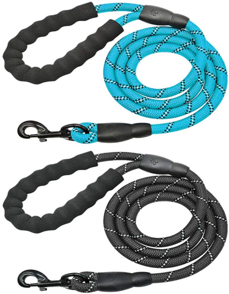 IMPERATORIS® Hondenriem - Looplijn voor Honden - Sterk - 5 ft - 2 stuks