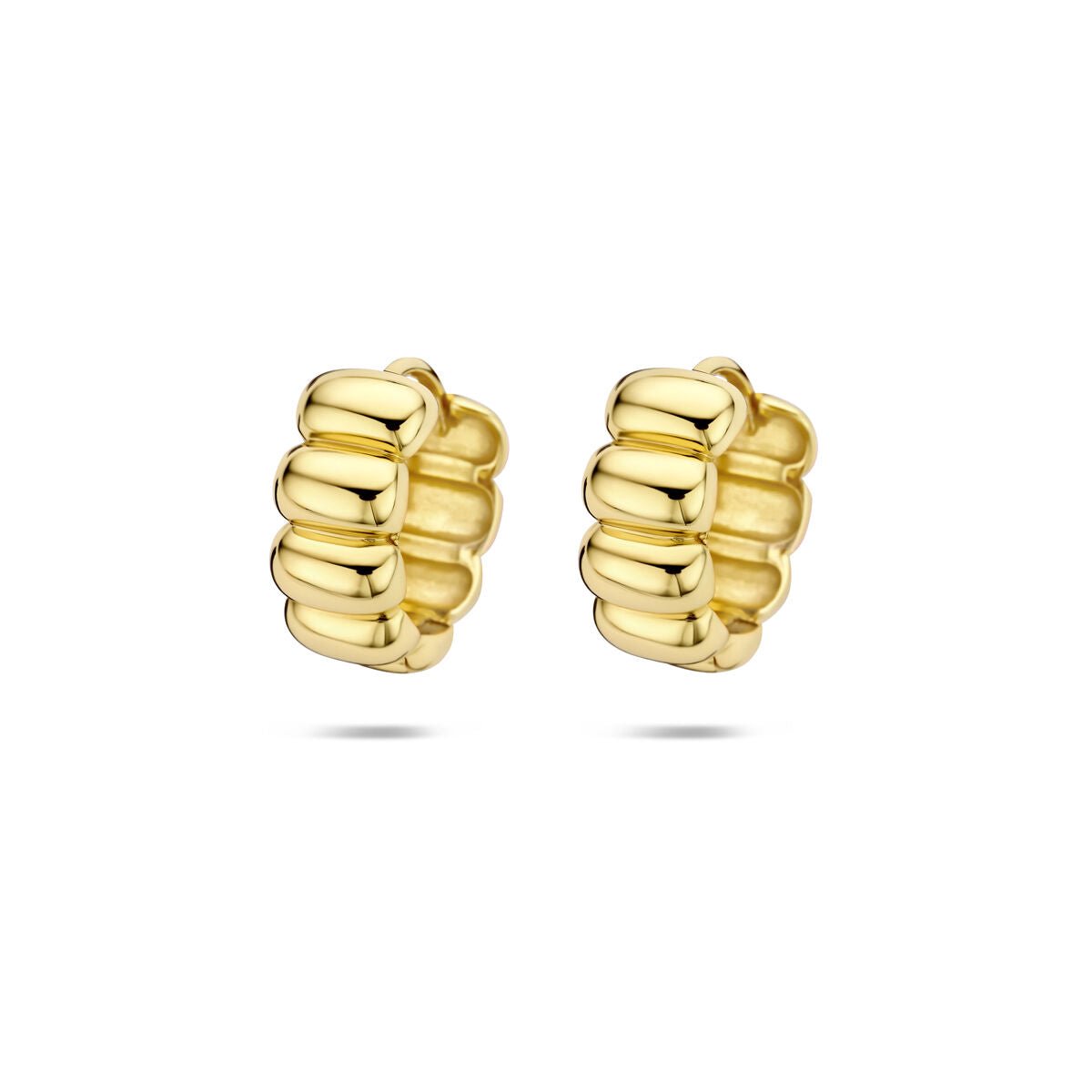 Zilveren vergulde klapoorringen 13,5 mm 1 micron - 2104216