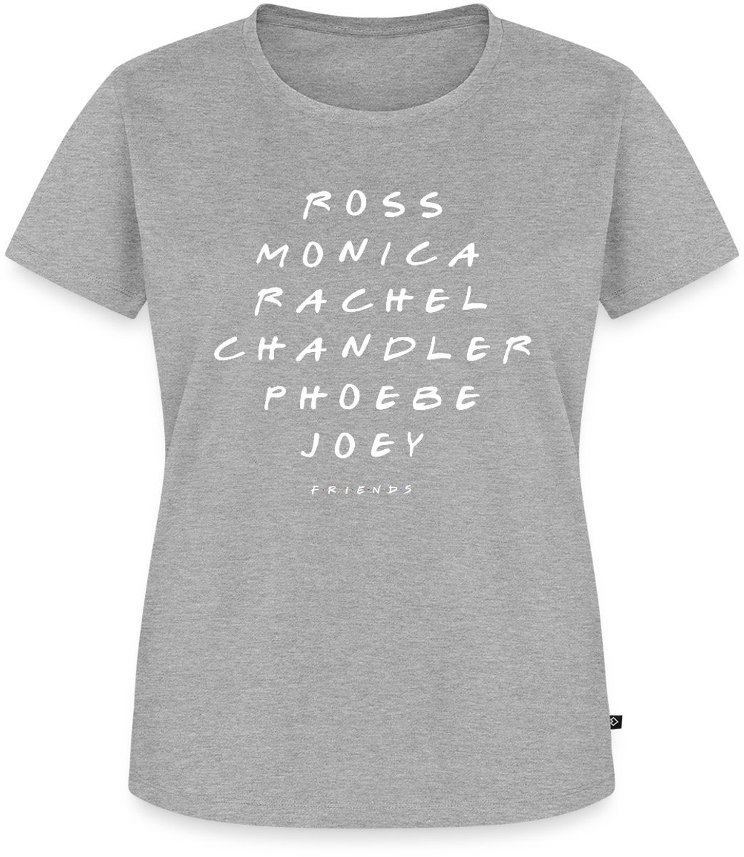 Friends Ross Monica Rachel Chandler Phoebe Joey Premium T Shirt Dames