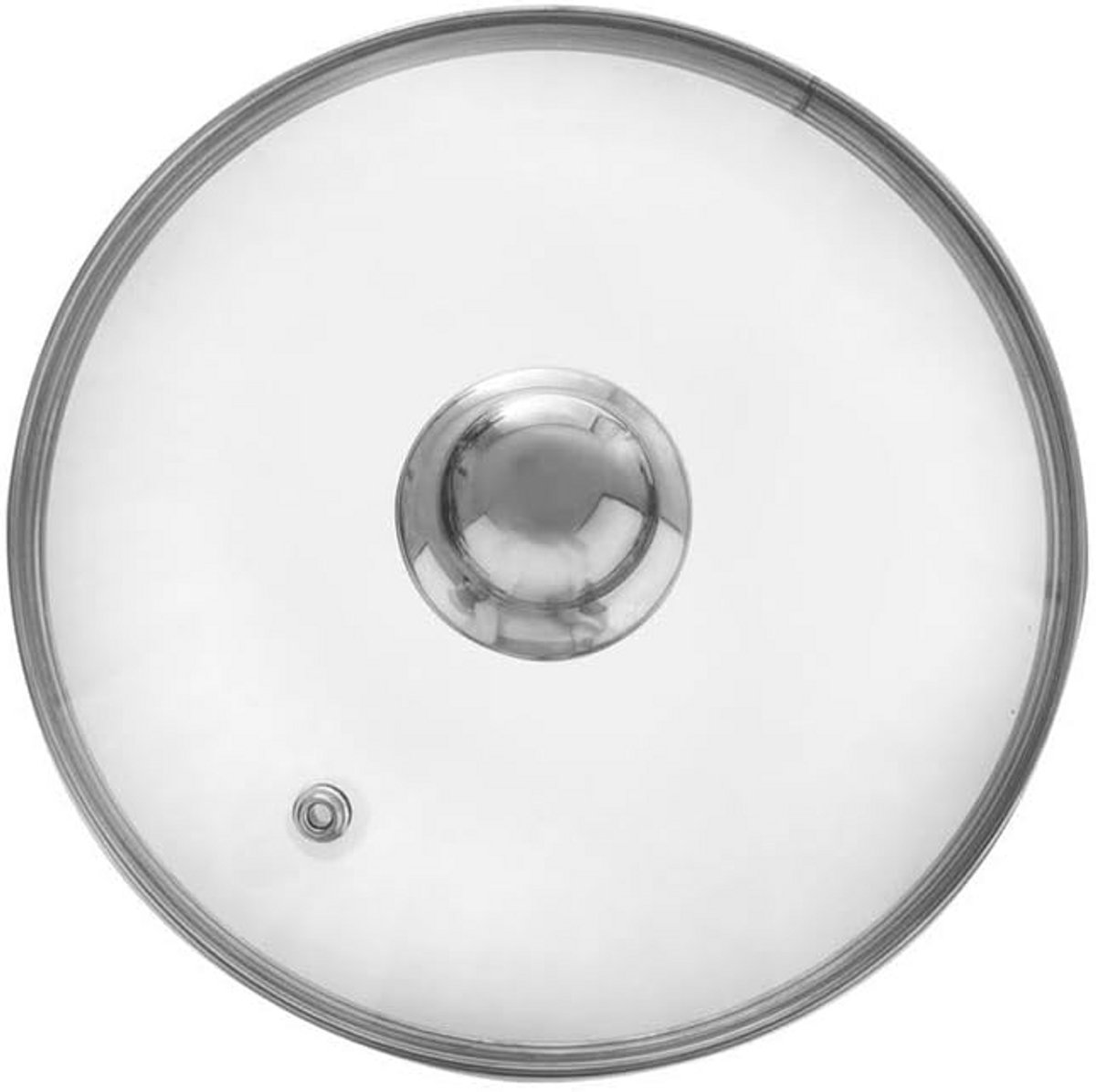 Glazen deksel met rvs rand voor pot en pan - 20 cm - Hittebestendig tot 200 °C