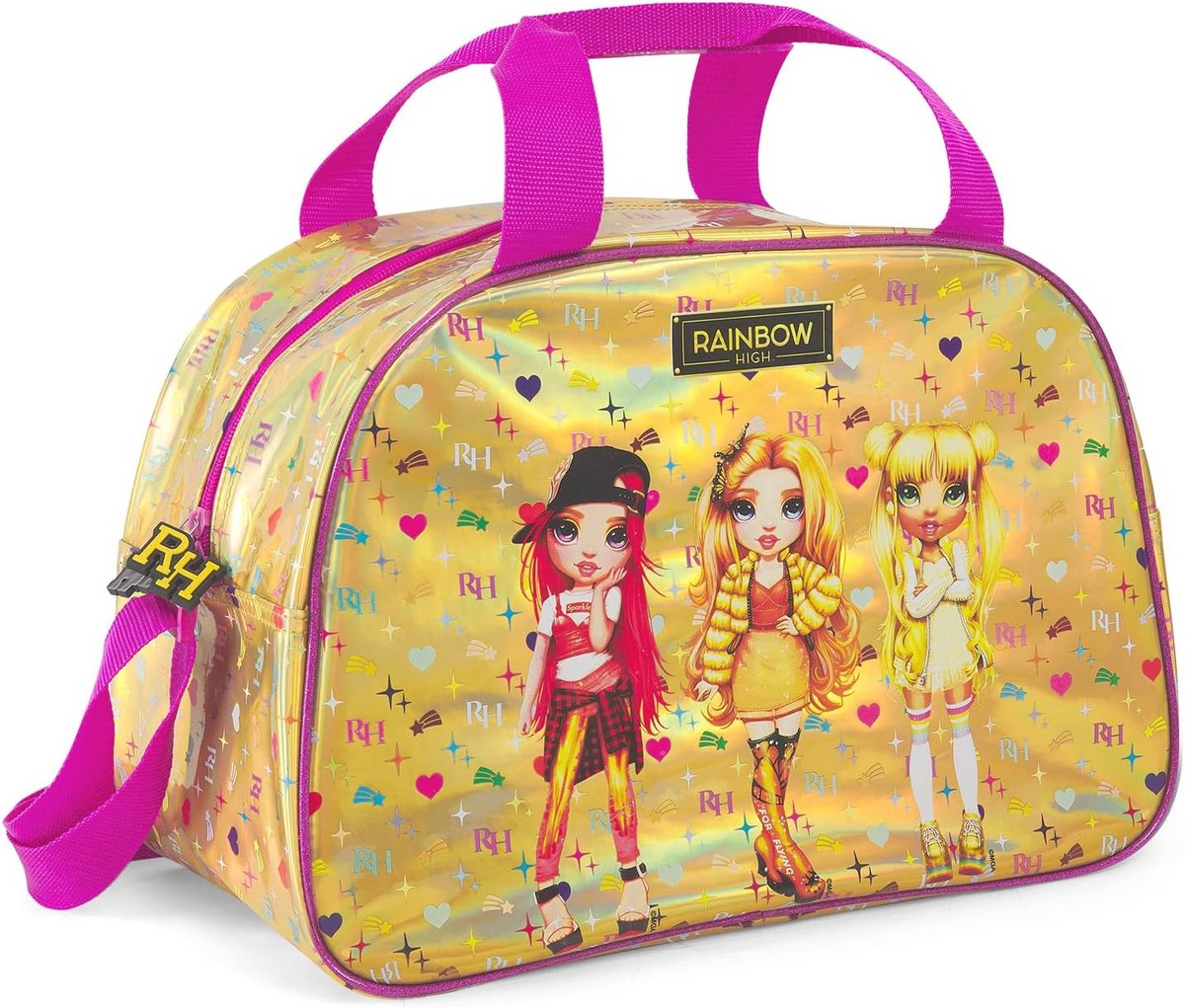 Sporttas voor Kleine Meisjes - Gymtas met Regenboog Design voor Kleuterschool en Sport