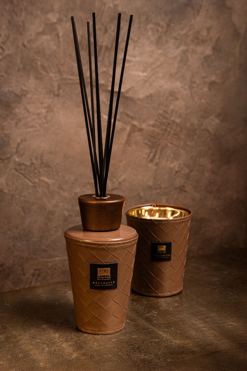 PTMD Flowi - luxe geur giftset - Oak Wood & Black Currant Bruin