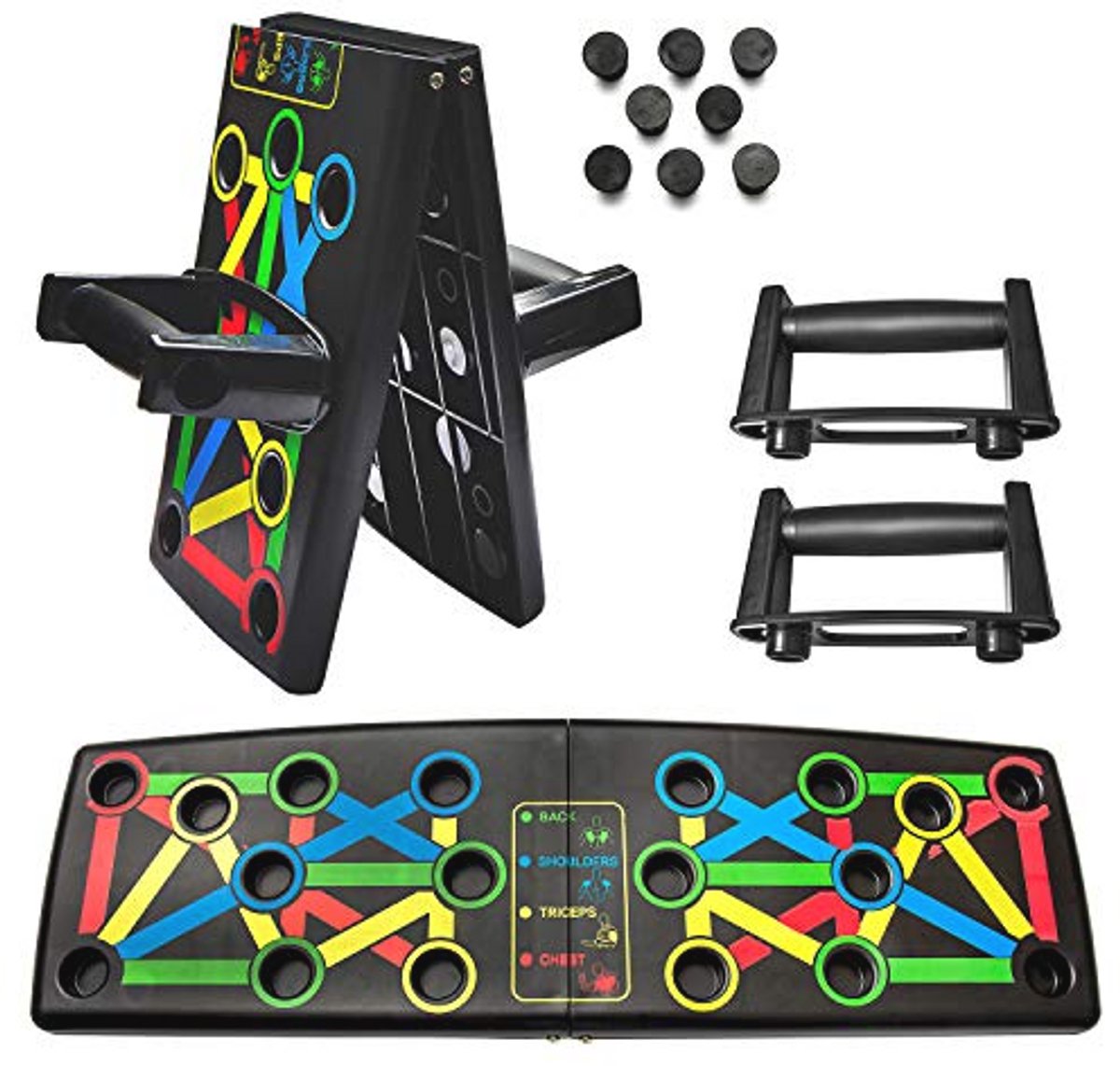 Multifunctionele Push-Up Board voor Thuis Fitness - 14-in-1 Oefengereedschap voor Krachttraining