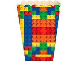 24pcs mini building block popcorn dozen - feestartikelen - candy bags - papieren zakken