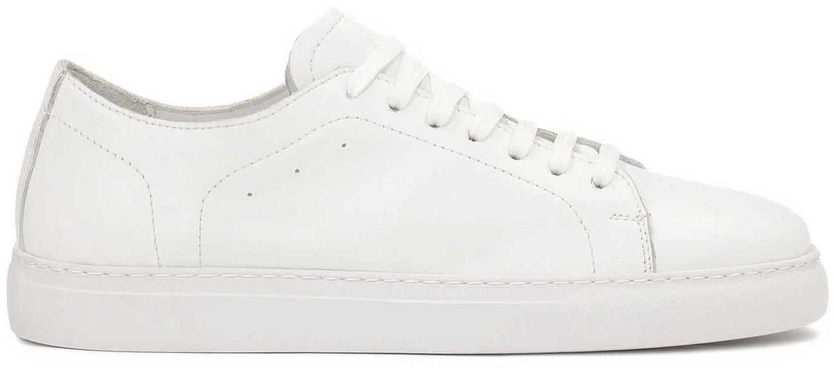 Lace-up white men's sneakers