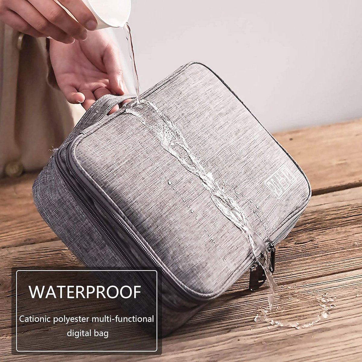 Universele Elektronica Accessoires Organizer Tas - Waterdicht en Draagbaar voor Kabels, Opladers en Powerbanks – foto 2