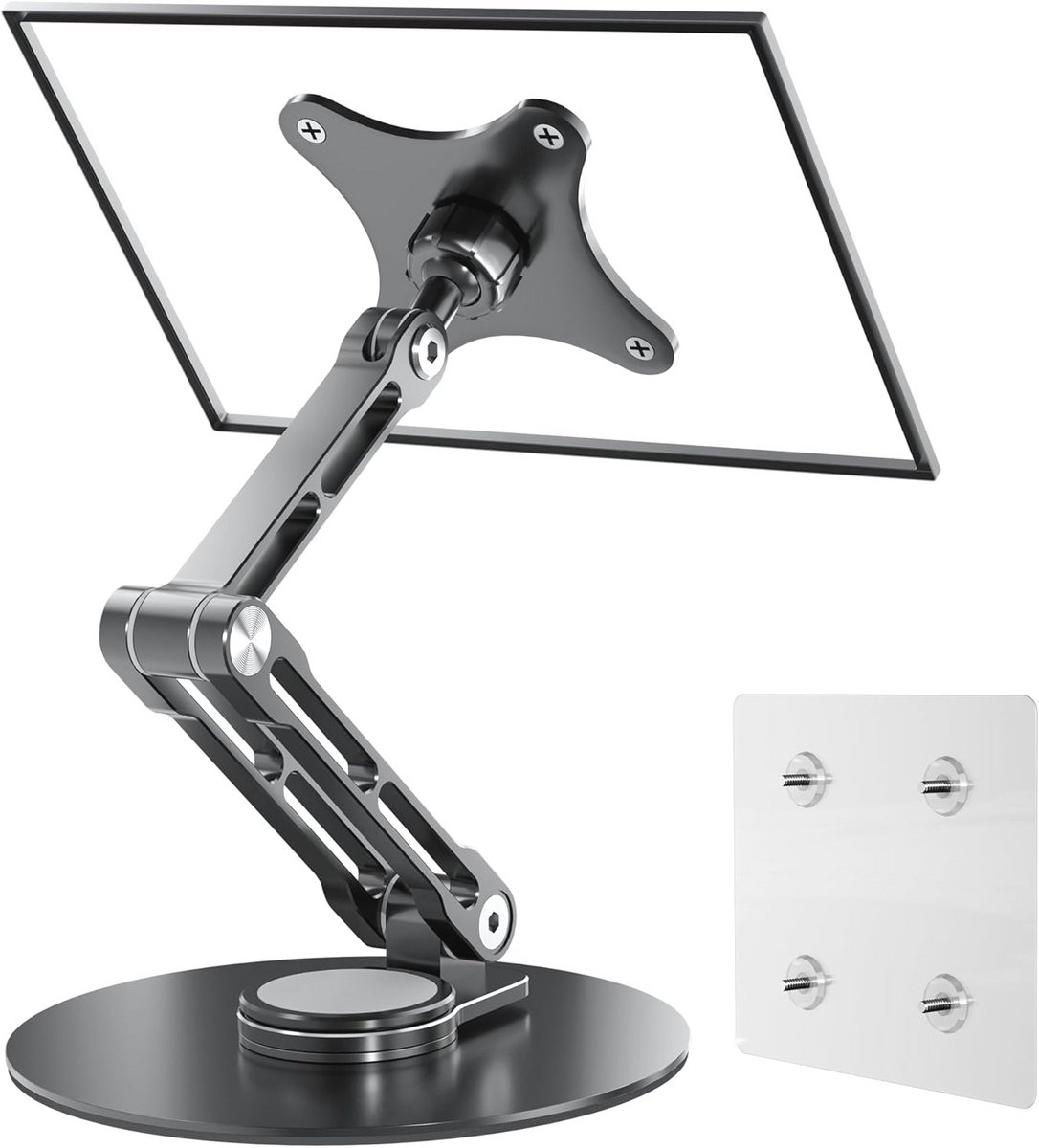 Verstelbare en Opvouwbare Tablet Stand voor Draagbare Monitoren tot 17,3 inch - VESA 75 mm Monitorhouder