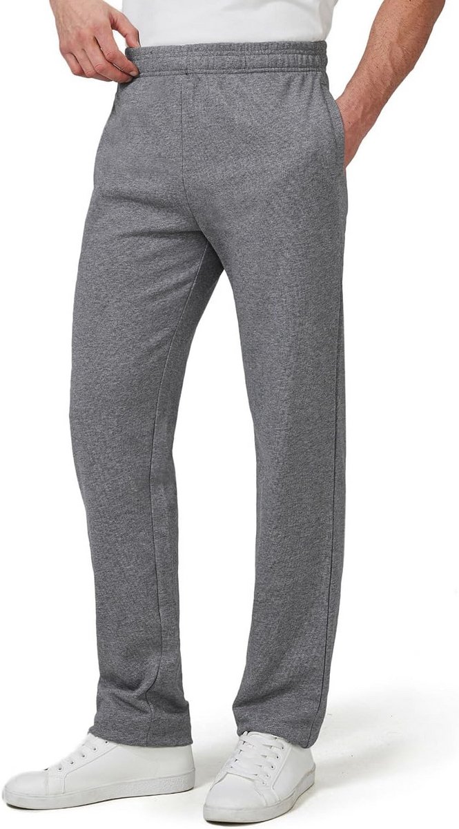 Extra lange joggingbroek voor heren - geschikt voor lange mannen, open bodem en brede pijpen