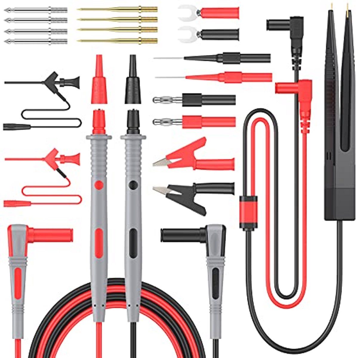 21-in-1 Elektrische Multimeter Meetkabelkit met Krokodillenklemmen en Testsonde