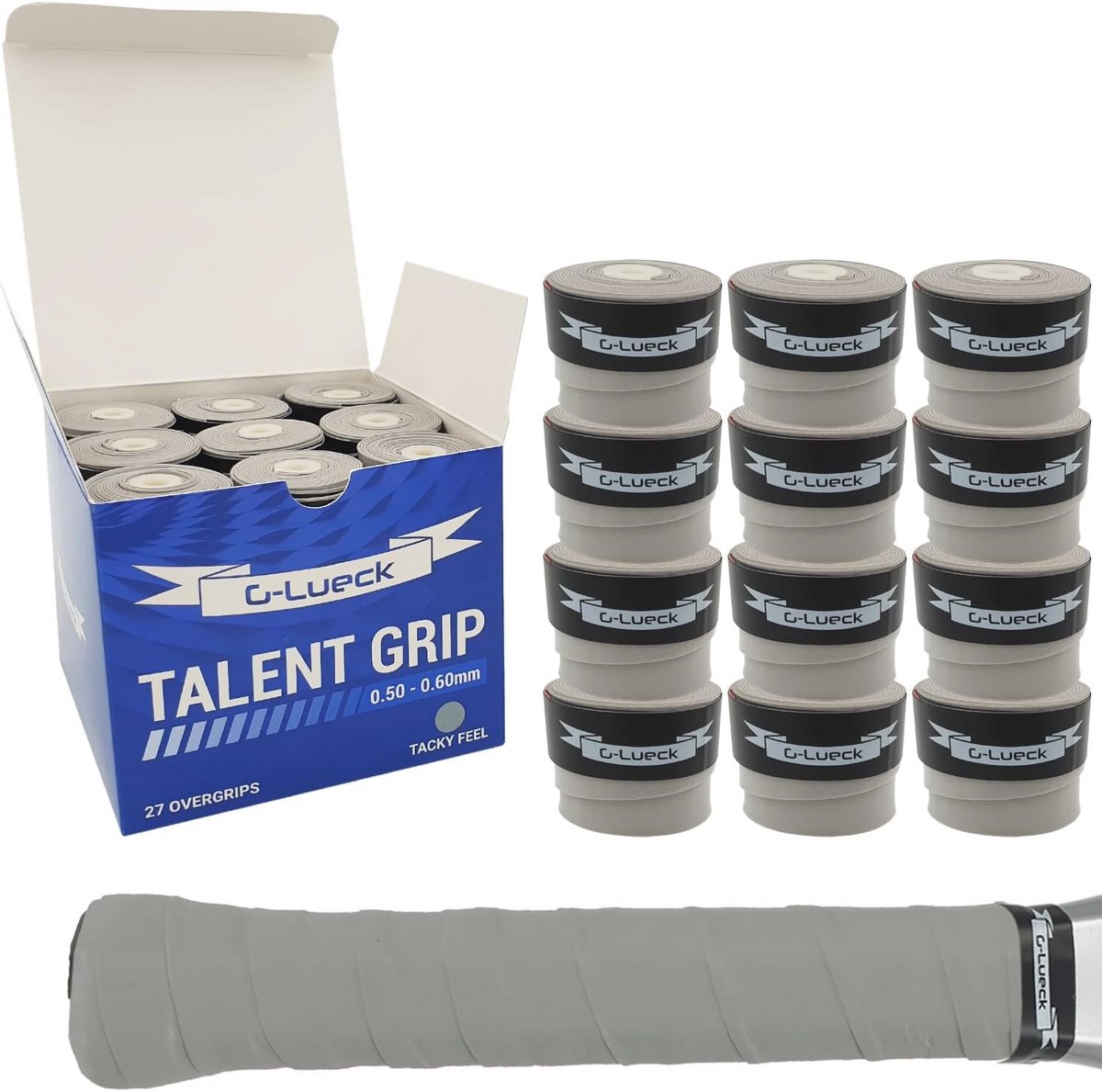 Tennis Overgrips voor Squash en Badminton - 27 Stuks met Zelfklevende Afsluitband
